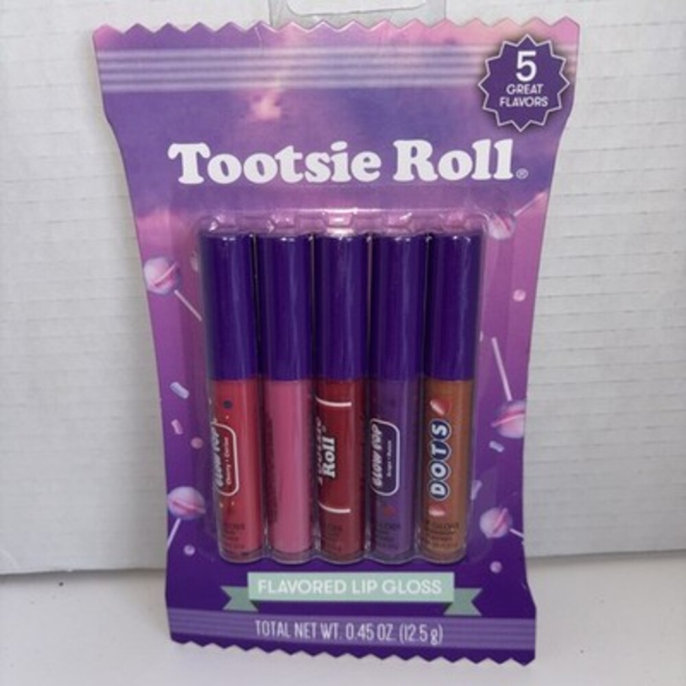 Taste Beauty Tootsie Rolls Set Of 5 Lip Glosses NEW